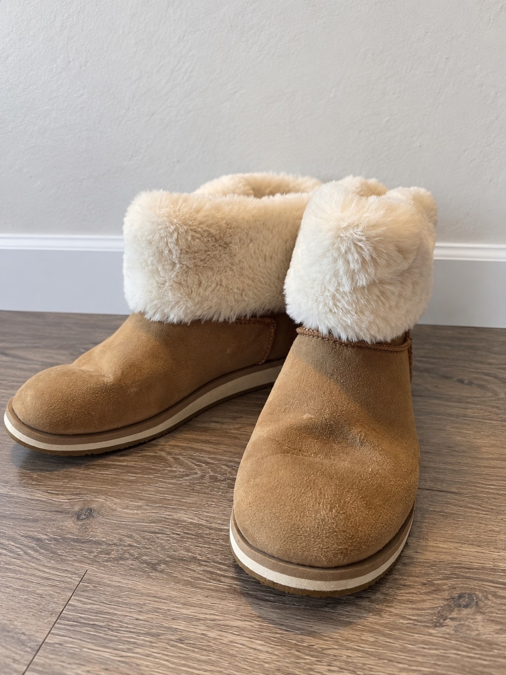 Faux Fur Lined Ankle Boots – Size 3